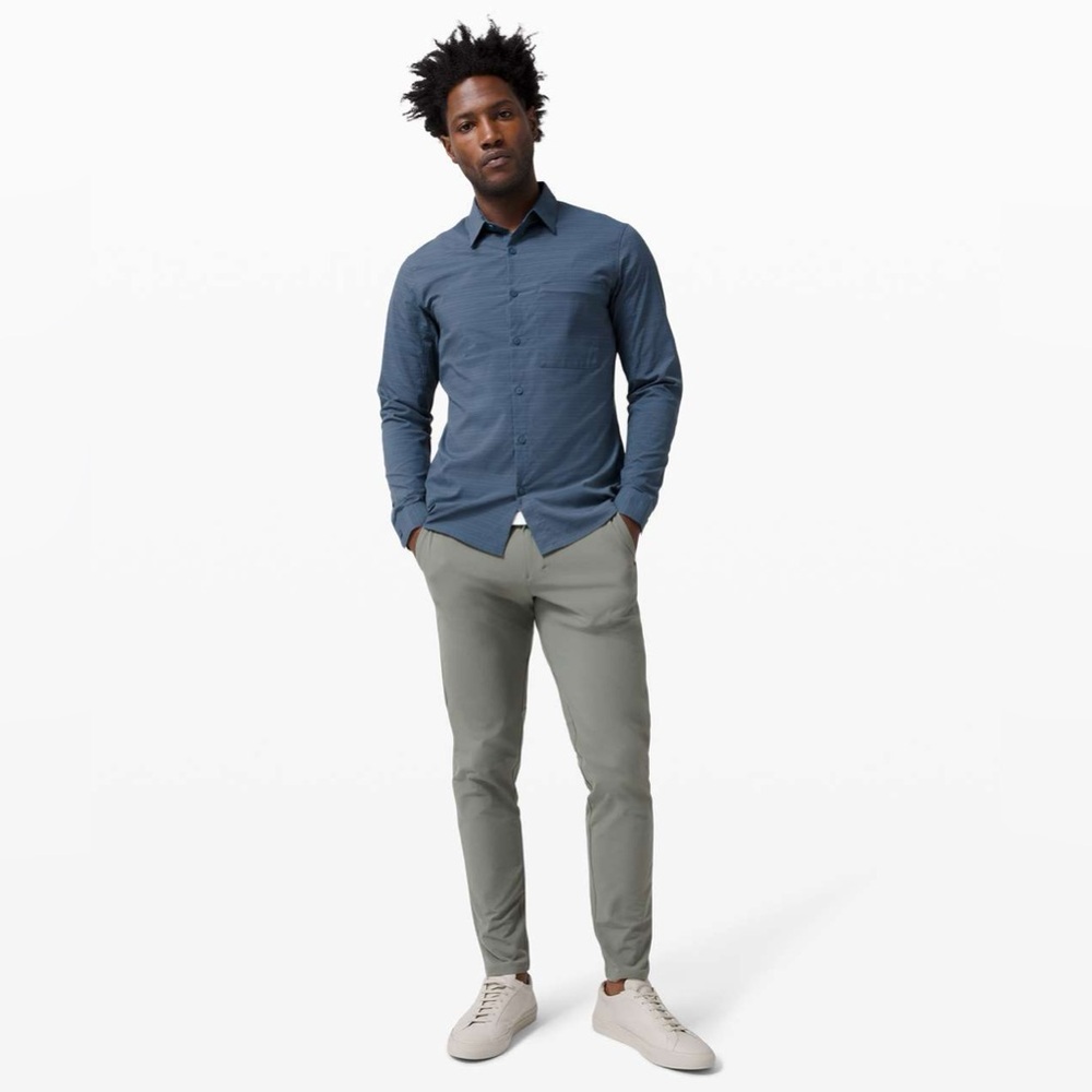 Lululemon Commission Pant Slim *Warpstreme 30” in Grey Sage size 28
